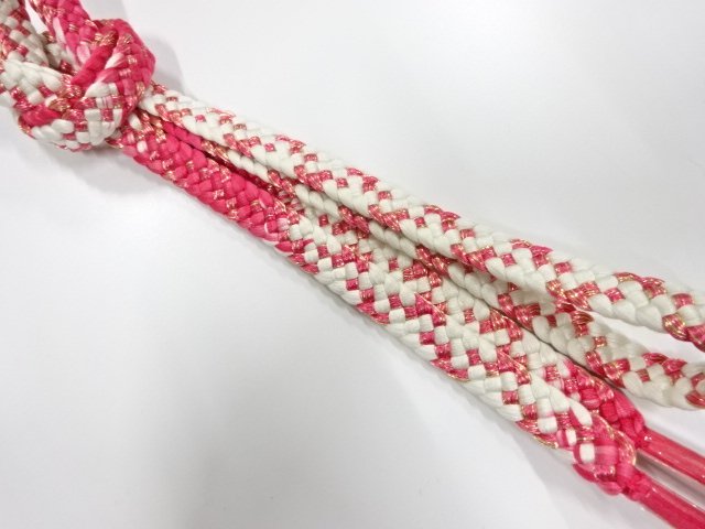 未使用品　正絹　手組帯締め
